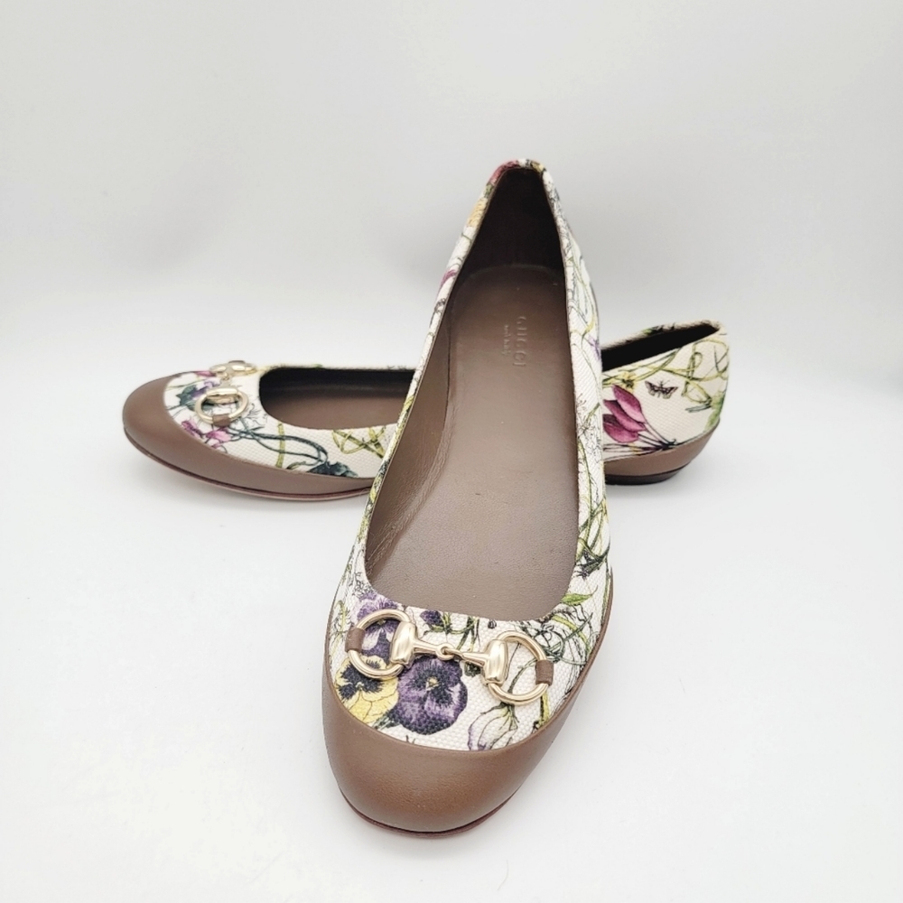 Gucci size 39 floral flats